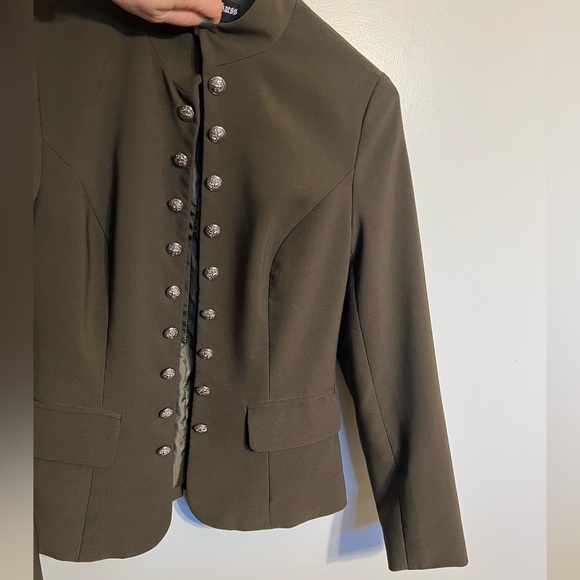 Sz M Women’s military-style blazer army green - Picture 2 of 6